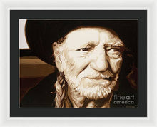 Load image into Gallery viewer, Willie nelson - Framed Print
