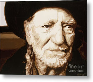 Willie nelson - Metal Print