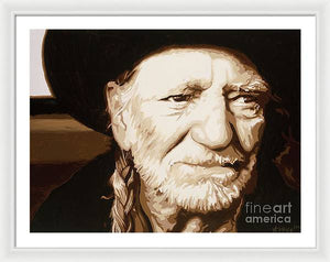 Willie nelson - Framed Print