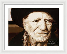 Load image into Gallery viewer, Willie nelson - Framed Print
