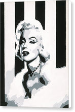 Load image into Gallery viewer, Black and White Marilyn - Canvas Print
