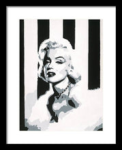 Load image into Gallery viewer, Black and White Marilyn - Framed Print
